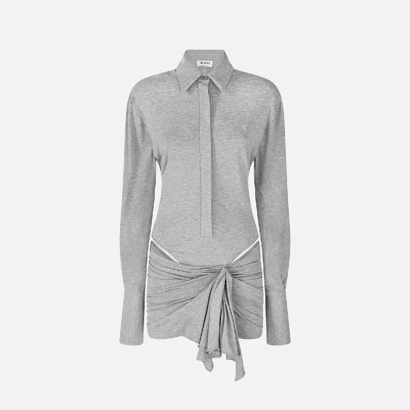 The Attico Mini Dress - Grey