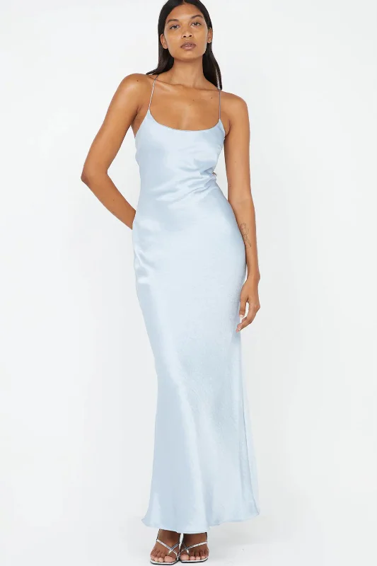 BEC + BRIDGE | Allegra Tie Maxi Dress - Dusty Blue