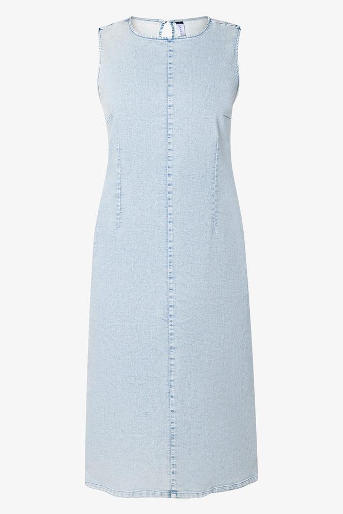 Bodycon Denim Dress Light Blue