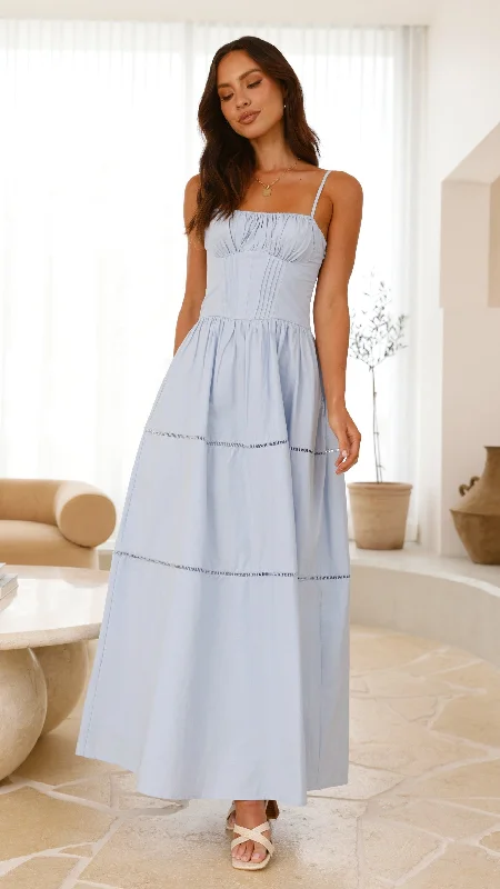 Isabella Maxi Dress - Blue