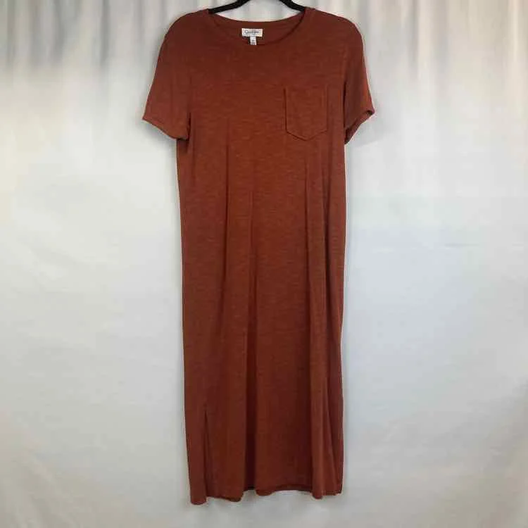 Jessica Simpson Women's Size M Orange Solid Dress