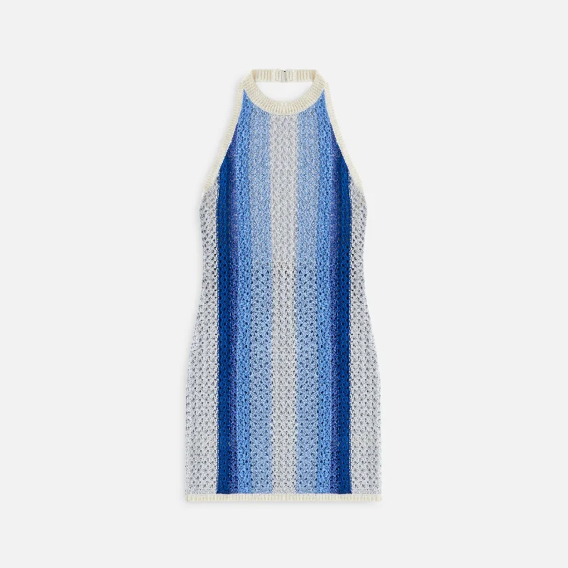 Kith Women Crochet Knit Anya Mini Dress - Kyanite