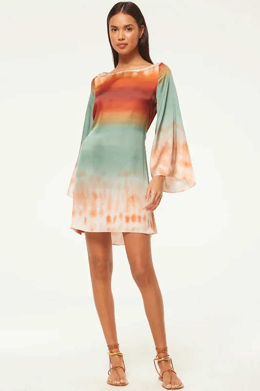 Misa Twiggy Dress in Carnelian Ombre