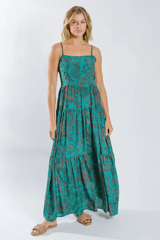 Stefna Tiered Maxi Dress