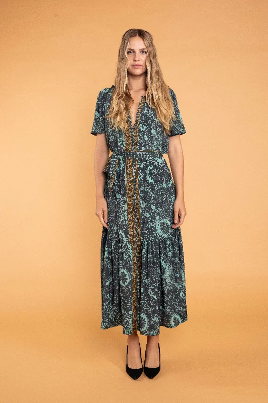 Stefna Belted Maxi Dress