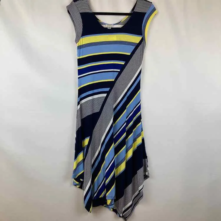 Spense Women's Size S Navy Stripe Dress