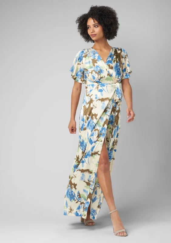 Tall Vera Silky Floral Maxi Dress