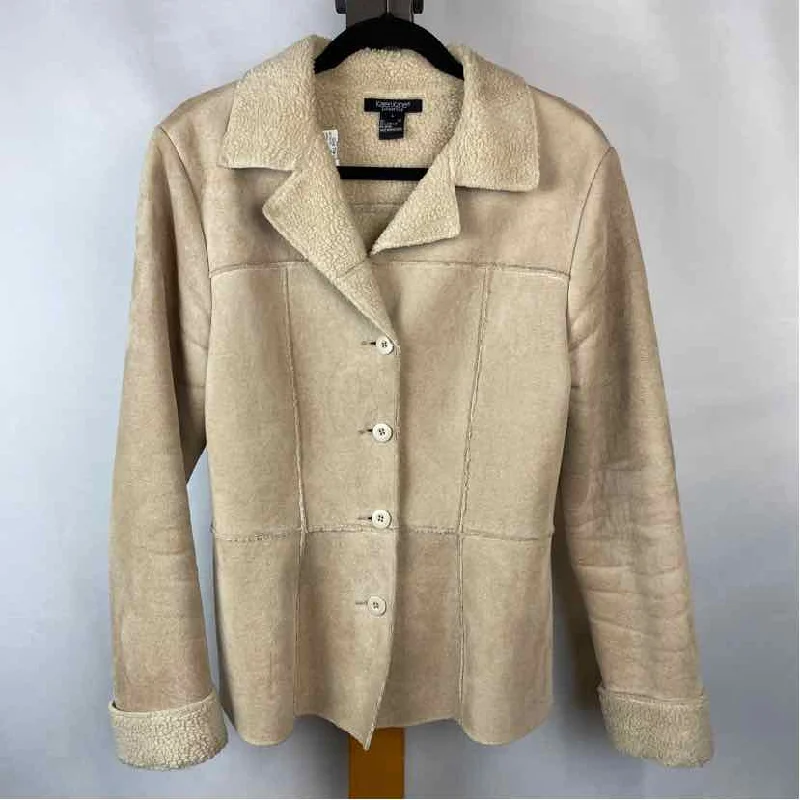 Karen Kane Women's Size L Tan Solid Jacket