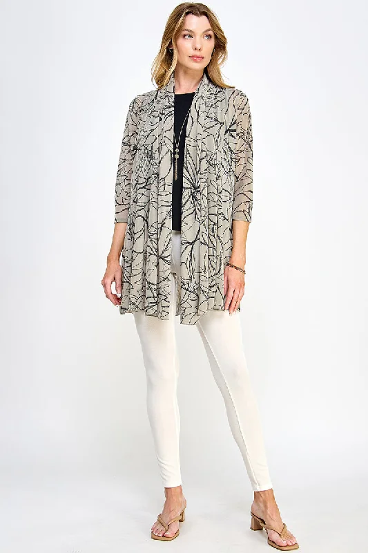 Mesh Princess Jacket Print-4072MR-QRP1-W349