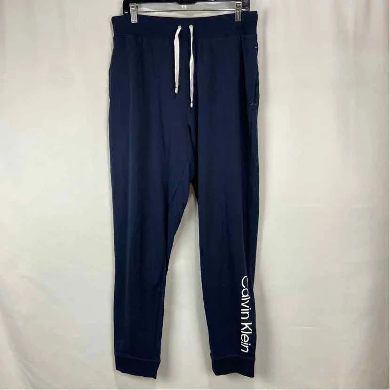 Calvin Klein Women's Size XL Navy Solid Sweatpants