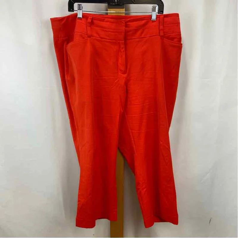 Lane Bryant Women's Size 18 Red Solid Capris