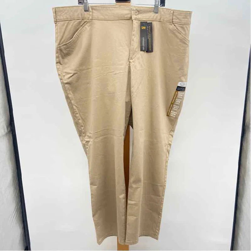 Lee Women's Size 22W Khaki Solid Pants