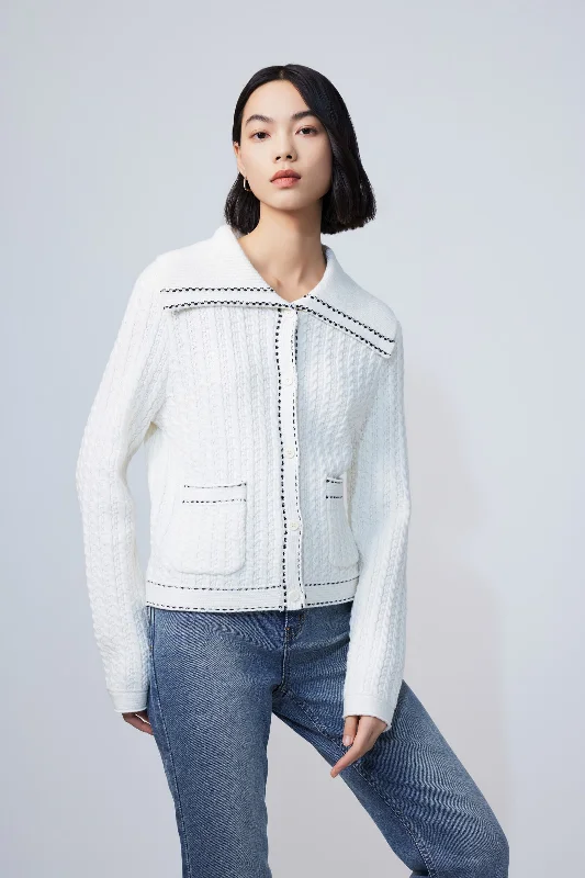 Lily Lapel Knitted Cardigan