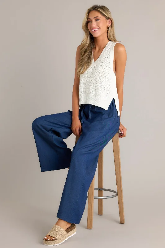 Moonlight Blues Dark Chambray Pants