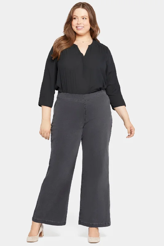 Pull-On Teresa Wide Leg Jeans In Plus Size - Sierra