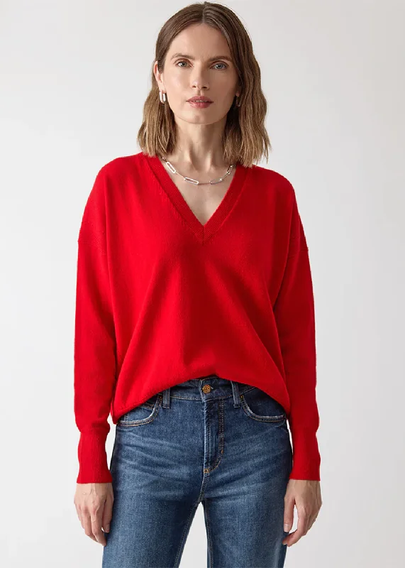 Relaxed V-Neck Sweater