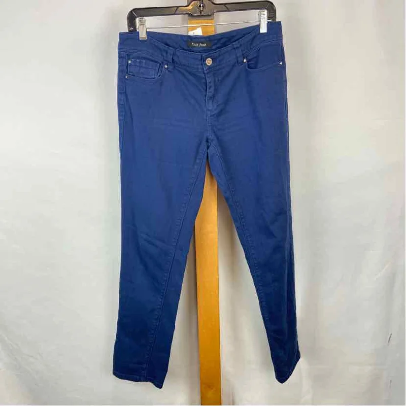 White House Black Market Women's Size 6 Blue Solid Jeans