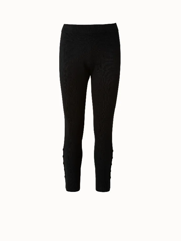 Wool Silk Knit Legging