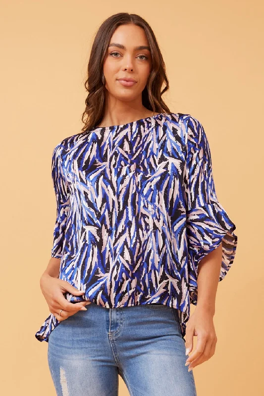 FOREVER FLUTE SLEEVE TOP