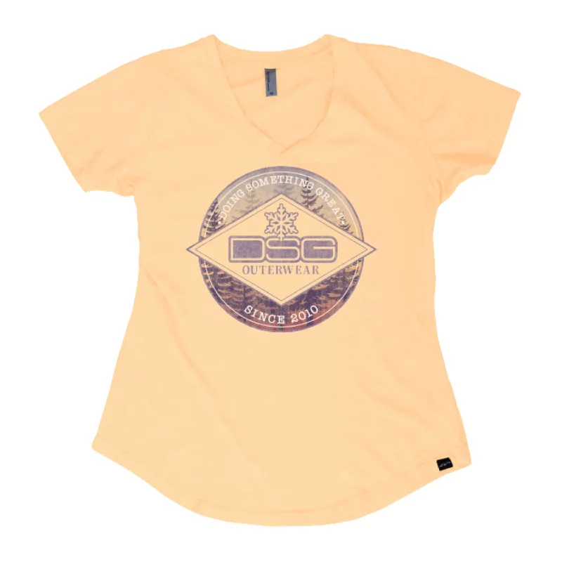 Long Sunny Days V Neck Tee