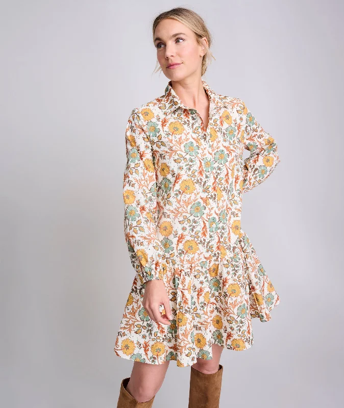 Cotton A-Line Maren Shirt Dress