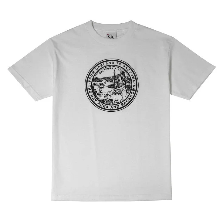 Mens Cali State Seal T-Shirt White