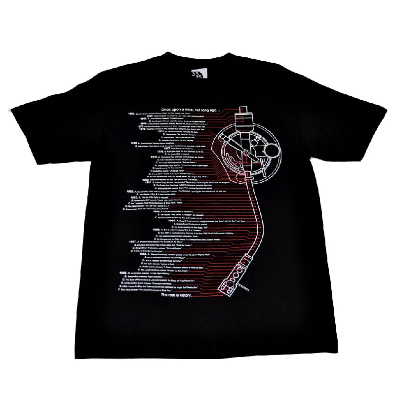 Mens Ongaku Timeline T-Shirt Black