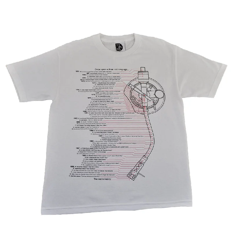 Mens Ongaku Timeline T-Shirt White