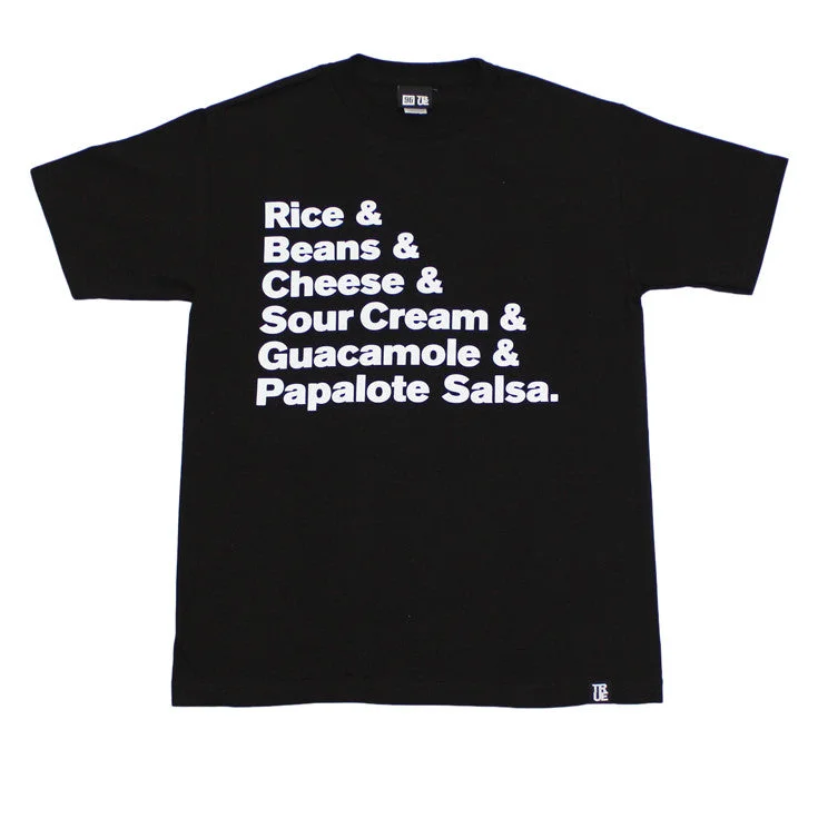 Mens True x Papalote Ingredients T-Shirt Black