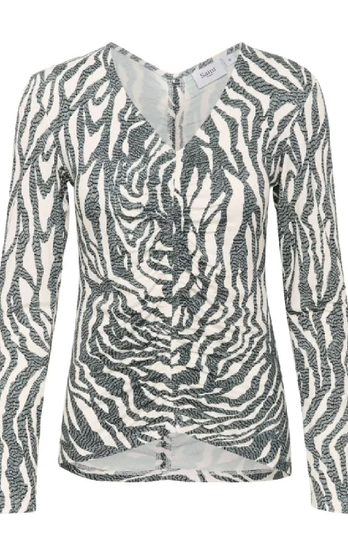 Saint Tropez- Ghita Zebra Blouse