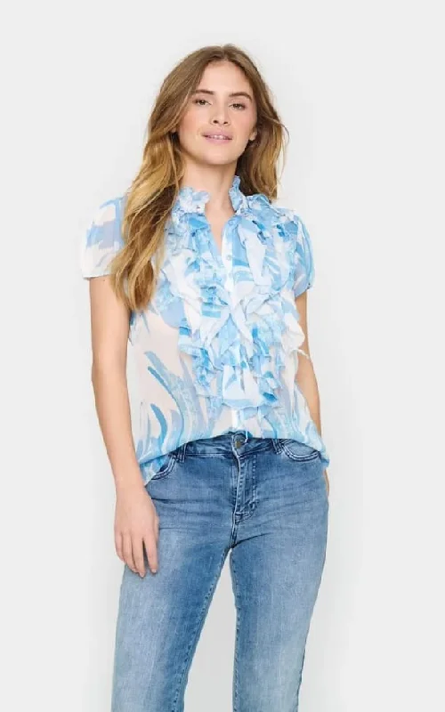 Saint Tropez- Lilja Ruffle Blouse