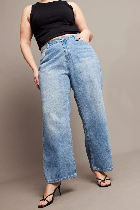 Denim Baggy Jeans High Rise