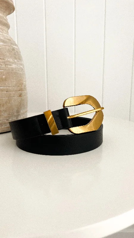 Jace Belt - Black / Gold