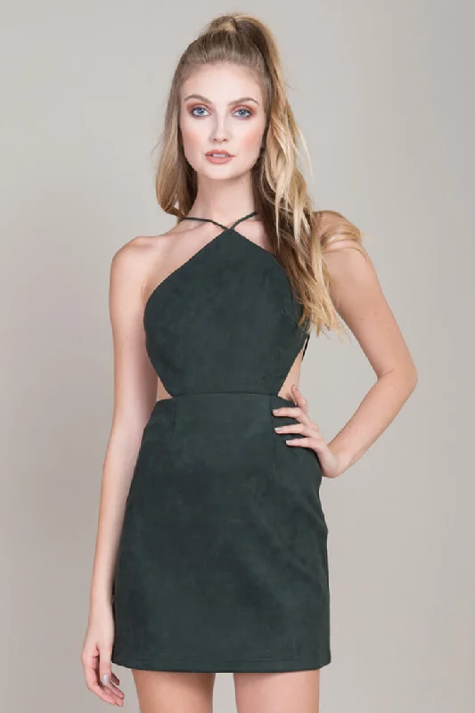 Tasia Bodycon Cocktail Dress Forest Green