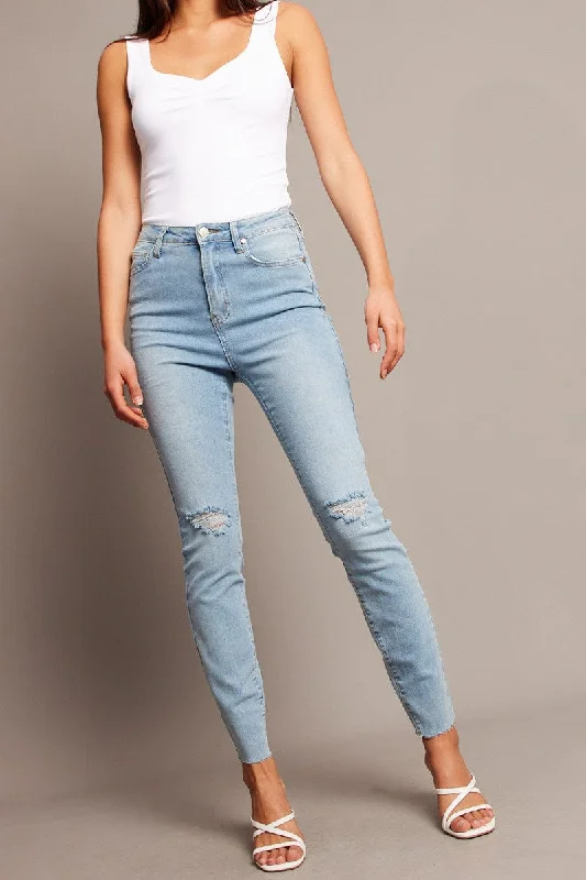 Denim Skinny Jean High Rise