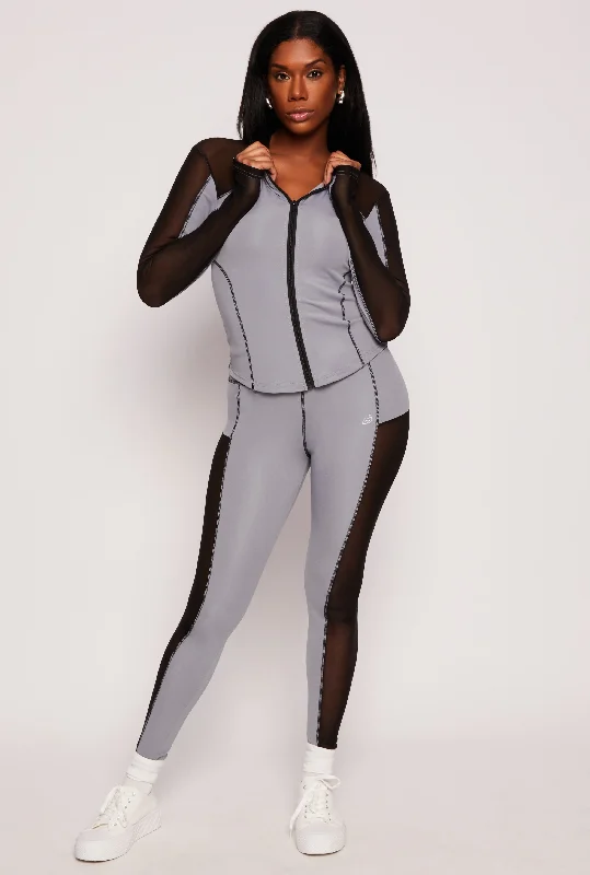 Mesh Insert Active Leggings